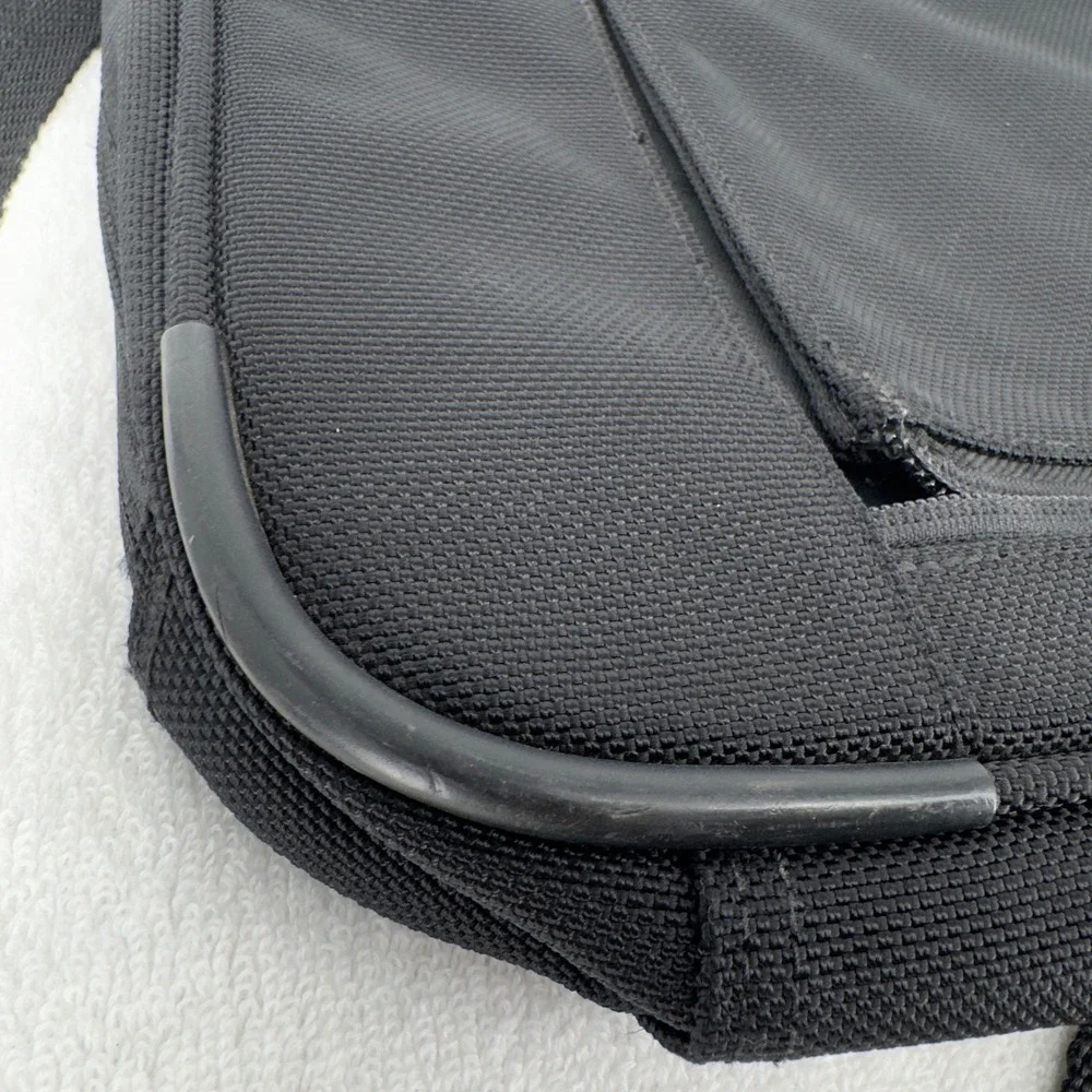 Briggs & Riley Black Ballistic Nylon Laptop Briefcase Messenger Bag EUC